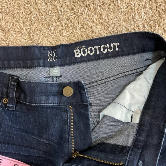 New York & Co Petite Low Rise Bootcut Jeans, Blue, Size 10 P - Picture 3 of 7